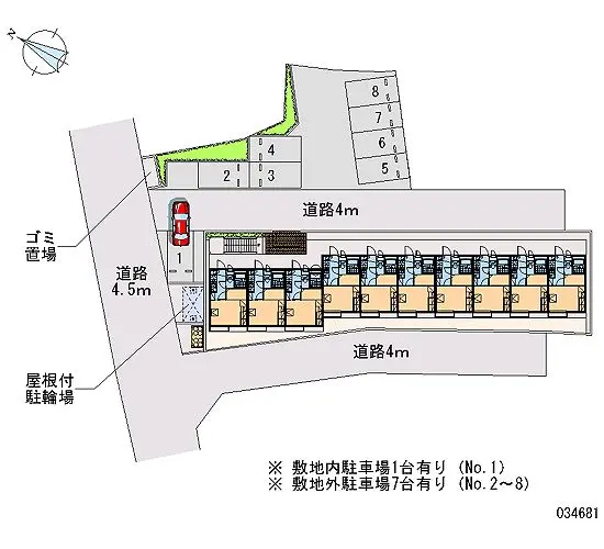 狭山市入間川２丁目 月極駐車場